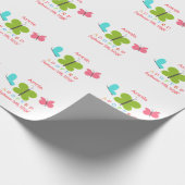 Goedgekeurde vlinderadoptie - Aangepaste naam Cadeaupapier (Hoek)