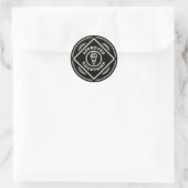 Goedgekeurde wasmachine Goodthink-set Ronde Sticker (Tas)