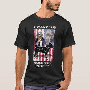 Goedkeuren en opslaan van de Amerikaanse Pitbull T T-shirt