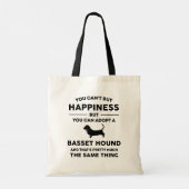 Goedkeuren van een Basset Houndgeluk Tote Bag (Achterkant)