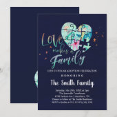 Goedkeuring Foster Care Celebration / Shower Kaart (Voorkant / Achterkant)