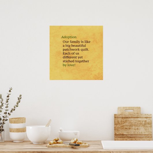 Goedkeuring is een patchwork poster (Keuken)