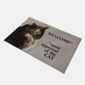Goedkeuring kat Tortie Welkom Deurmat (Schuin)
