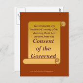 Goedkeuring van de regering briefkaart (Voorkant / Achterkant)