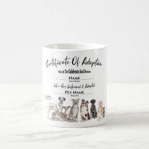 Goedkeuringscertificaat voor Pet Puppy Dog Koffiemok