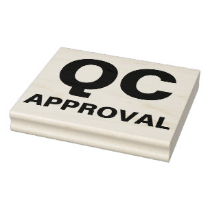 Goedkeuringsstempel voor kwaliteitscontroleproduct rubberstempel