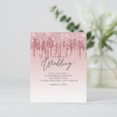 GOEDKOOPSTE Roze Gouden Roze Glitter Bruiloft (Staand voorkant)