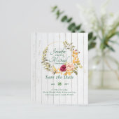 Goedkoopste Save The Dates Bloemenkrans BUDGET (Staand voorkant)