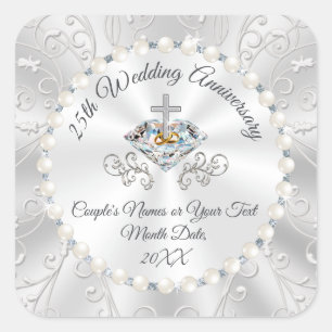 Goedkope 25e Jubileum Stickers voor partijgenoten