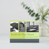 Goedkope afstudeeraankondigingen aankondigingskaart (Staand voorkant)