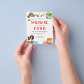 Goedkope Ahoy Matey Treasure Hunt Pirate Verjaarda Flyer (Hand)