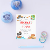 Goedkope Ahoy Matey Treasure Hunt Pirate Verjaarda Flyer (Enkel)