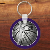 Goedkope Basketbal Sleutelhangers Uw KLEUREN, 4 Te (Voorkant)