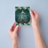 Goedkope Bloemen Groene Jurk Gown Quinceanera Uitn Flyer (Hand)