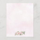 Goedkope Blush Roze Bloemen Prinses Gown Quinceane Flyer (Achterkant)