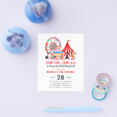 Goedkope Carnaval Circus Show Verjaardagsuitnodigi Flyer (Enkel)