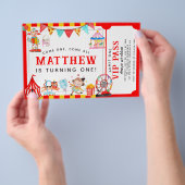 Goedkope Circus Carnaval Show Ticket Leuke Verjaar Flyer (Hand)