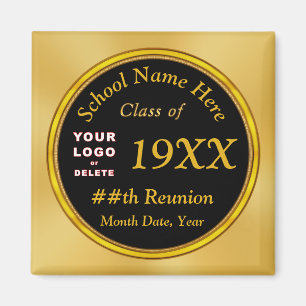 Goedkope Class Reunion Gifts, Change Zwart en Goud Magneet