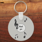 Goedkope dankjewel muziekleraar waardering sleutelhanger (Voorkant)