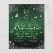 Goedkope Emerald Green zilveren jurk foto Quincean Flyer (Voorkant)