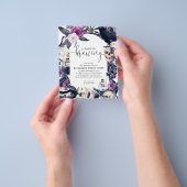 Goedkope Floral Halloween Baby is Brewing Shower Flyer (Hand)