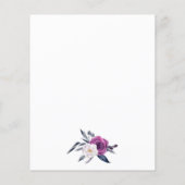 Goedkope Floral Halloween Baby is Brewing Shower Flyer (Achterkant)