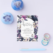 Goedkope Floral Halloween Baby is Brewing Shower Flyer (Enkel)