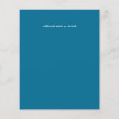 Goedkope FOTO-budgetbesparing Datum Blauwgroen Gol (Achterkant)