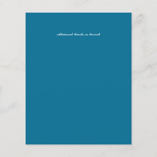 Goedkope FOTO-budgetbesparing Datum Blauwgroen Gol (Achterkant)