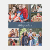 Goedkope foto deken collage Multi foto collage (Voorkant)