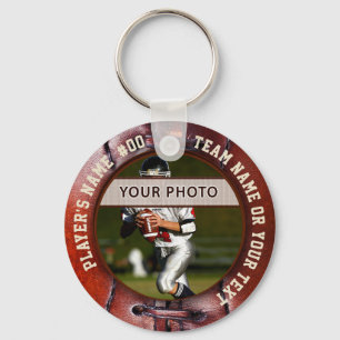 Goedkope foto, personaliseer voetbal sleutelhanger