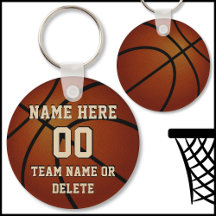Goedkope gepersonaliseerde basketball sleutelhange