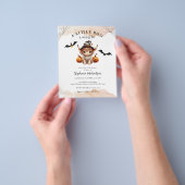 Goedkope Halloween Koe Little Boo Baby shower Invi Flyer (Hand)