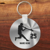 Goedkope ideeën voor het Baseball Team: NAAM & NUM Sleutelhanger (Voorkant)