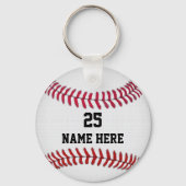 Goedkope ideeën voor het Baseball Team: NAAM & NUM Sleutelhanger (Achterkant)
