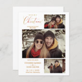 Goedkope Kerst 3 Foto's Collage Couple (Voorkant / Achterkant)