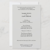 Goedkope Luxury Chic Transparency Wedding Foto (Achterkant)