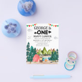 Goedkope ONE Happy Camper Bossen Camping 1e Verjaa Flyer (Enkel)