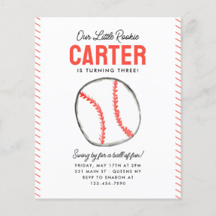 Goedkope onze kleine Rookie Ball Baseball Verjaard Flyer