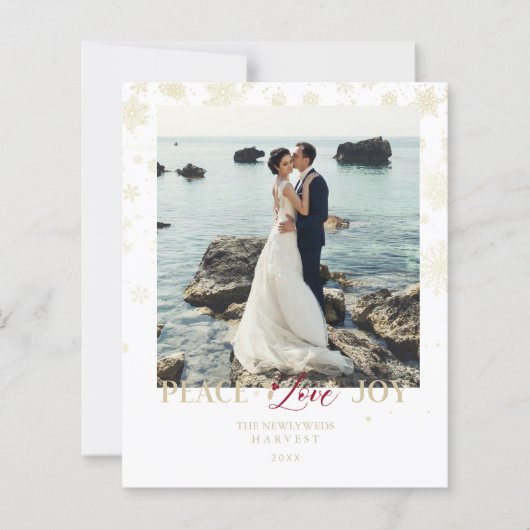 Goedkope Passen getrouwd eerste kerstsnowflakes Fo (Voorkant)