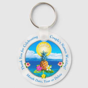 Goedkope prachtige Hawaiiaanse bruiloft favorieten Sleutelhanger