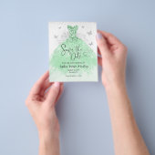 Goedkope Sage Groene Jurk Quinceañera Save the Dat Flyer (Hand)