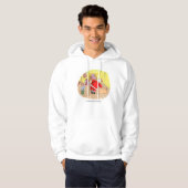 Goedkope Speelgoed mannen witte hooded sweatshirt (Voorkant volledig)