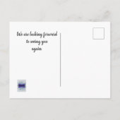 Goedkope vakantiehuis bedankt gast bedankt briefkaart (Achterkant)