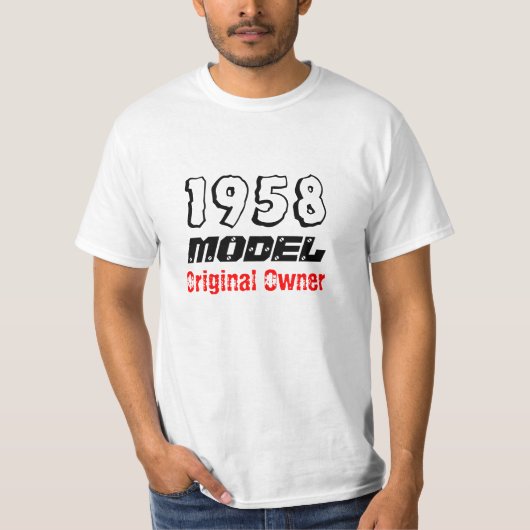 Goedkope verjaardagscadeau T-Shirt (Voorkant)