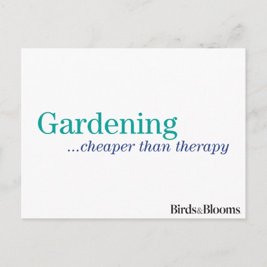 Goedkoper dan therapie briefkaart (Voorkant)