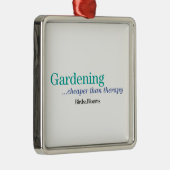 Goedkoper dan therapie metalen ornament (Rechts)