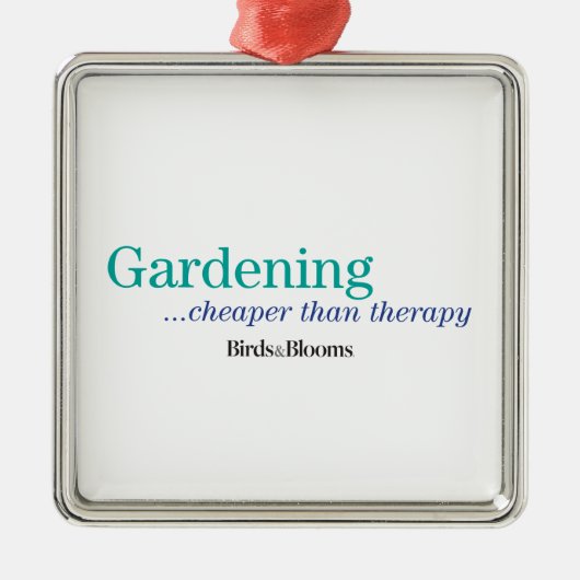 Goedkoper dan therapie metalen ornament (Voorkant)