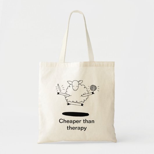 Goedkoper dan therapie tote bag (Voorkant)