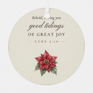 Goeie Tijdingen van Groot Geluk Lukas 2 10 Ornamen Metalen Ornament